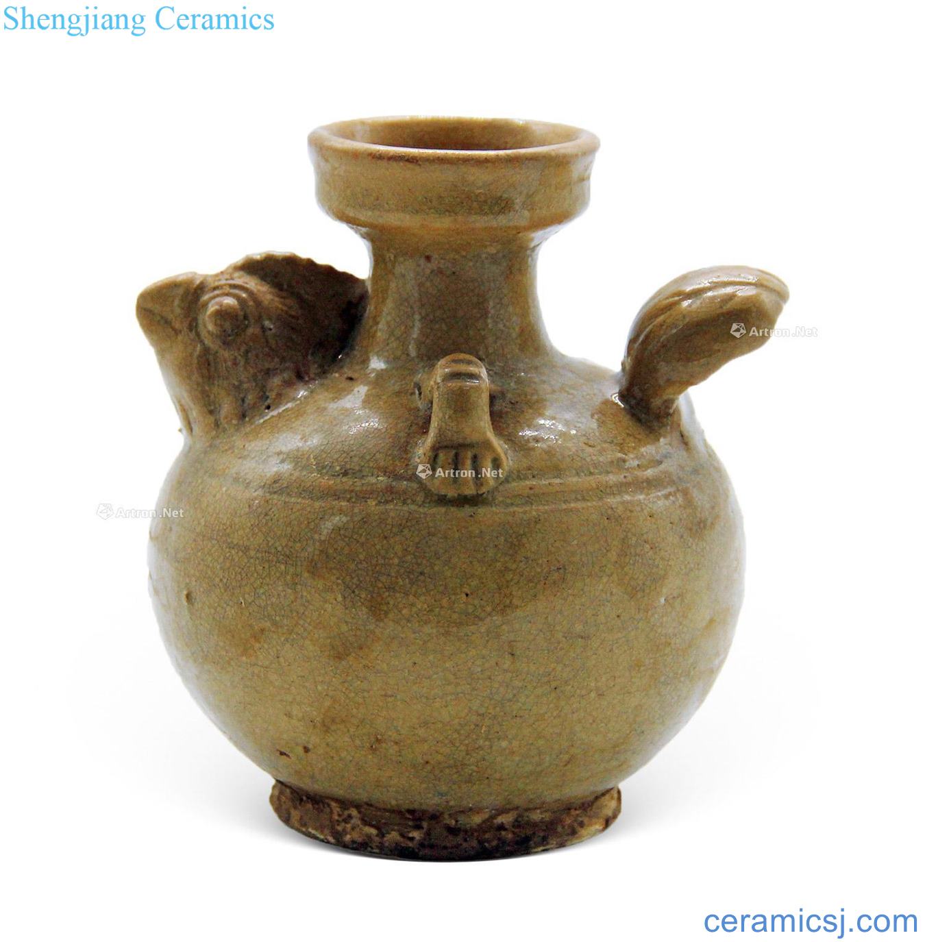 Sui and tang dynasties double chicken pot