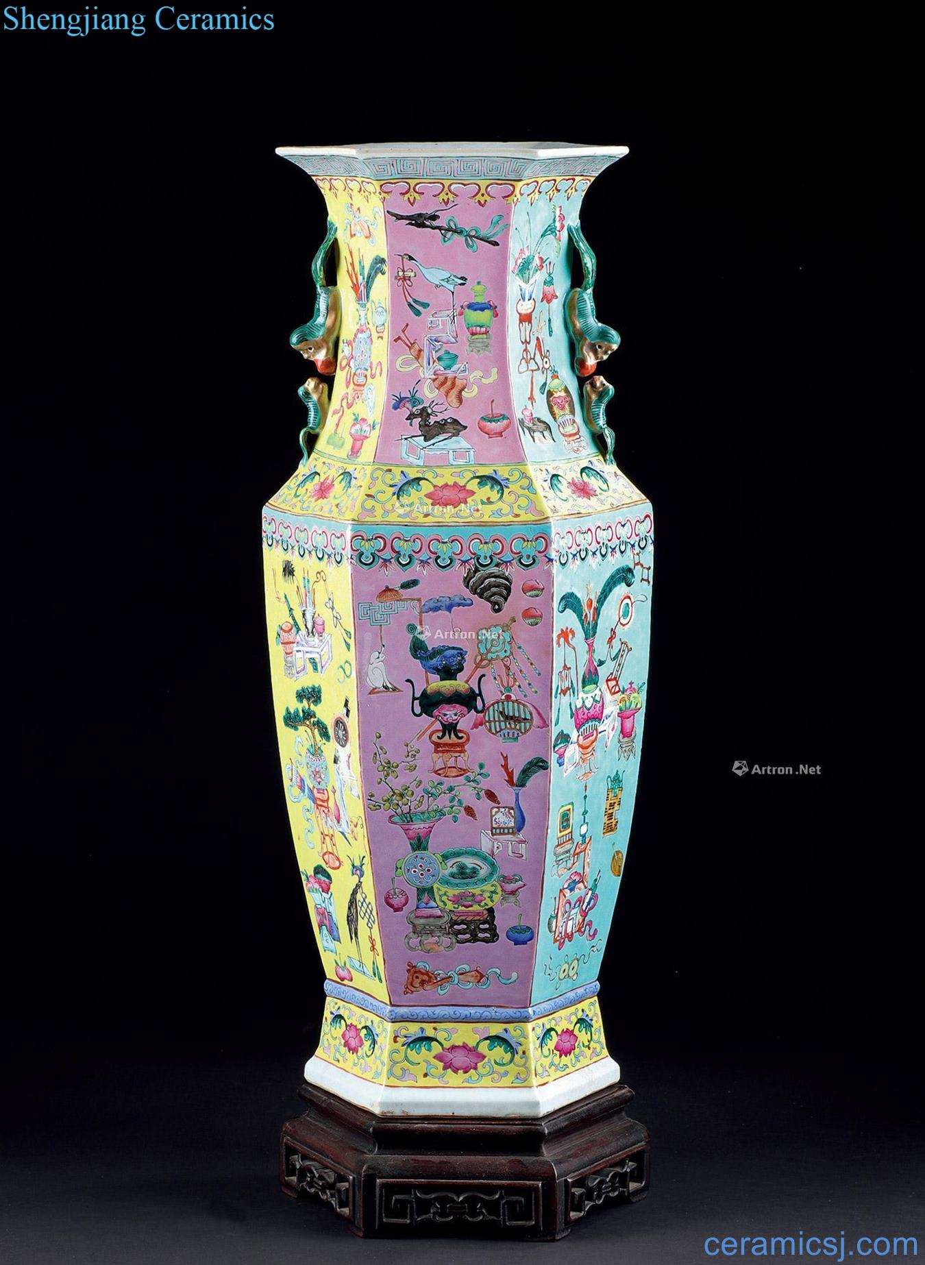 Clear pastel antique vase