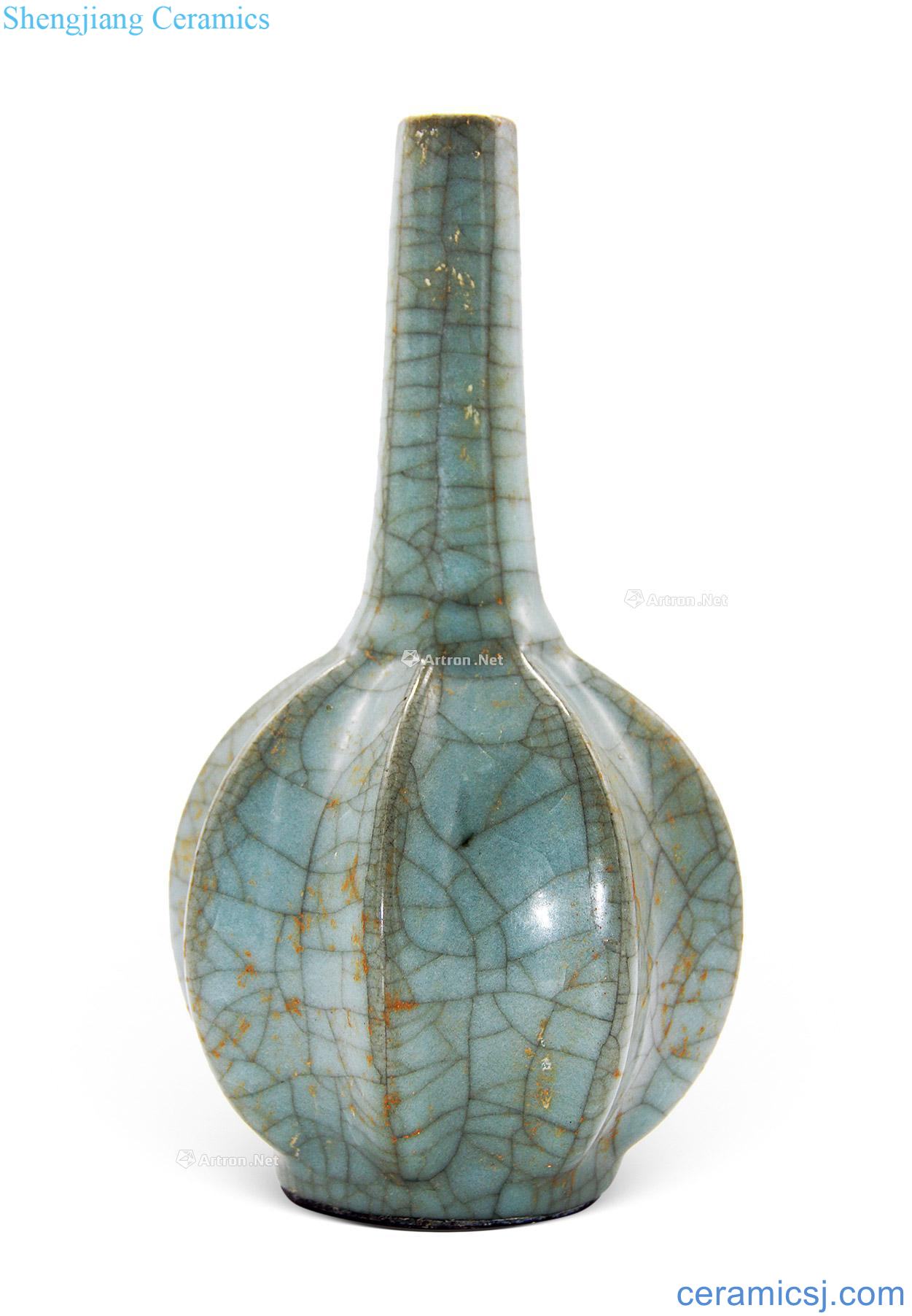 Elder brother kiln azure glaze net bottles