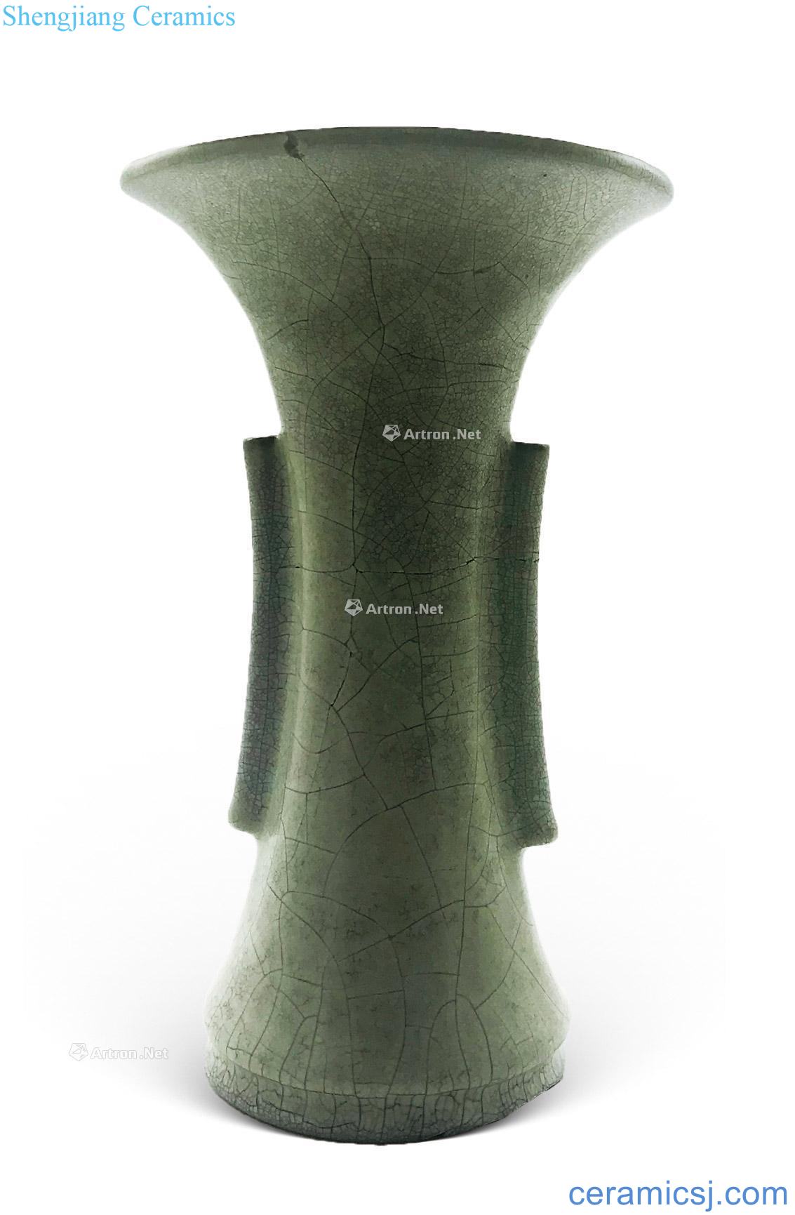 Northern song dynasty kiln penetration ears flower vase with a bottle