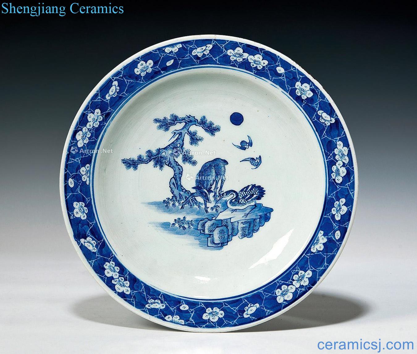 In the 19th century Blue and white fu lu shou wen the broader market