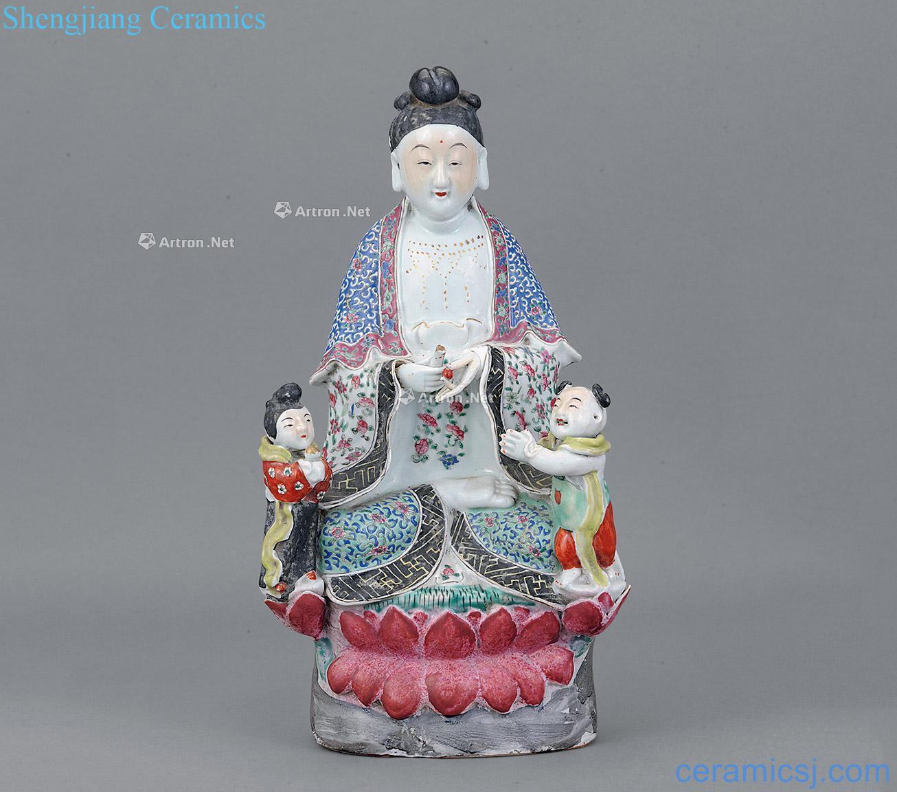 Clear pastel guanyin