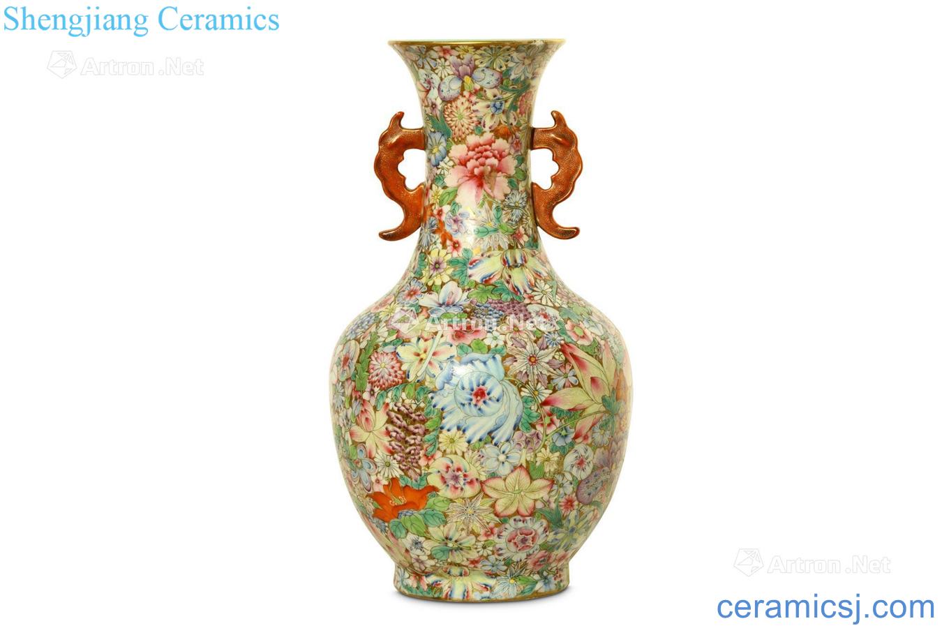 Clear pastel flowers to bottle in the 19th century