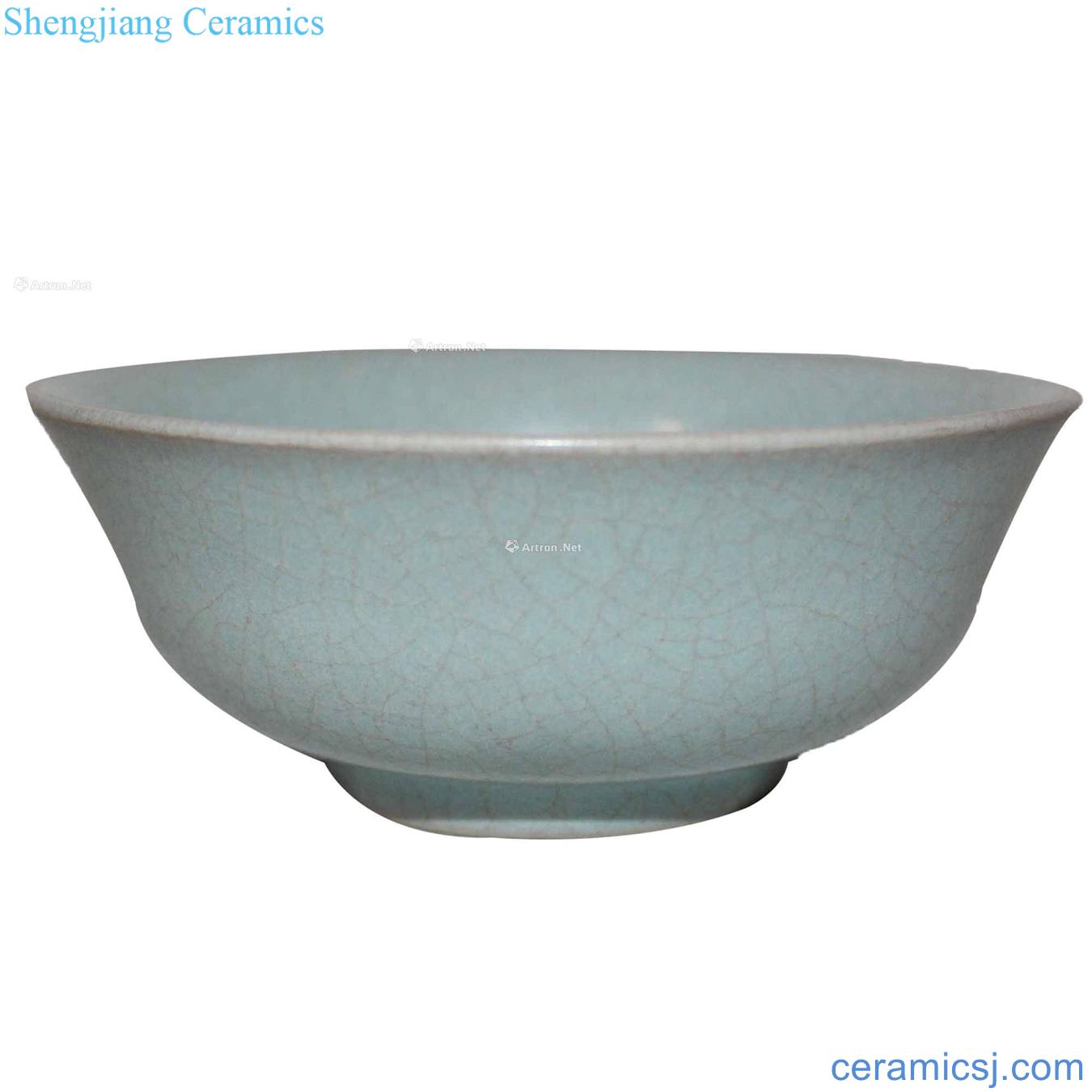 Your kiln azure glaze mouth bowl