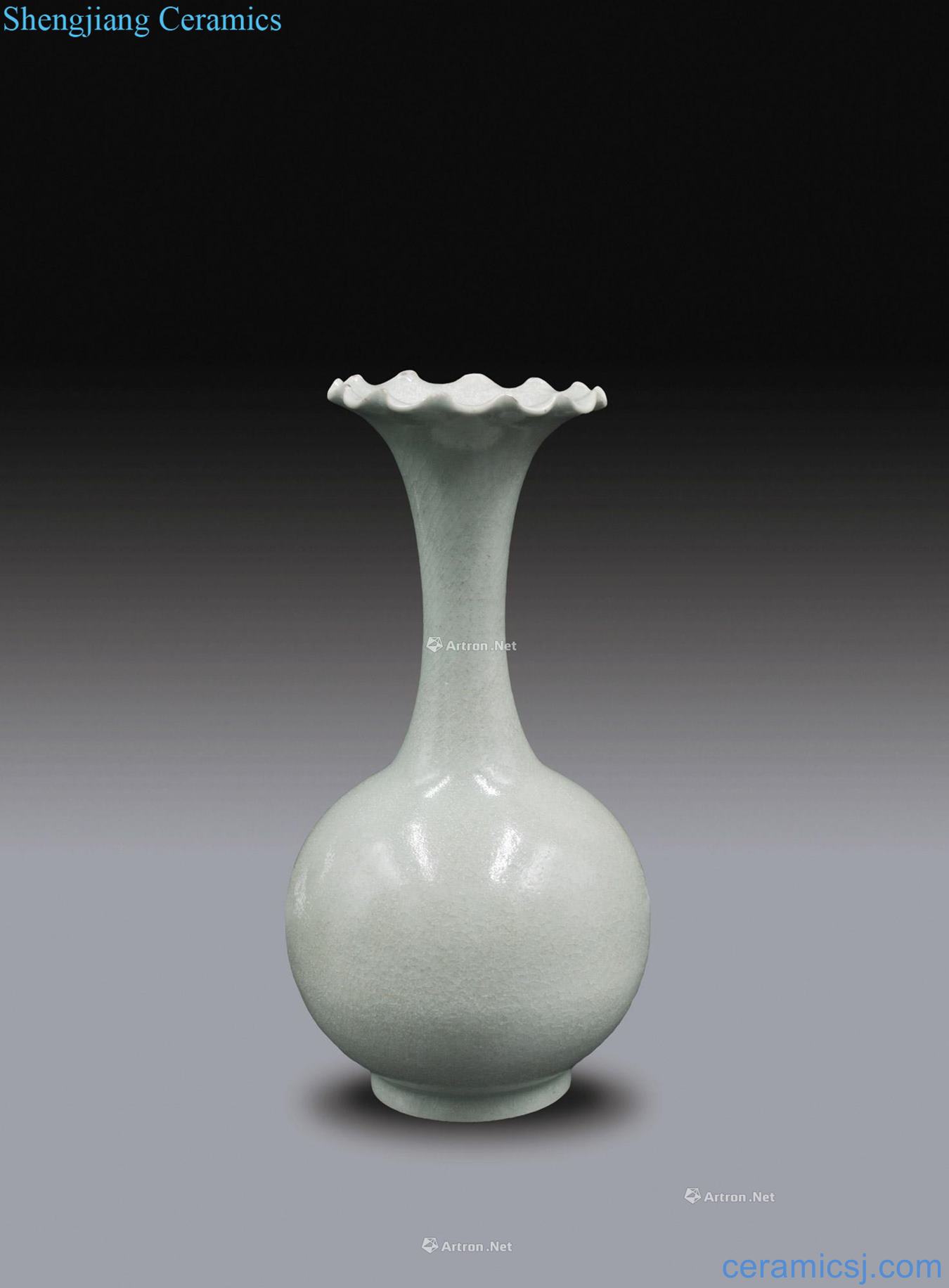 The song dynasty Your kiln long neck bottle mouth