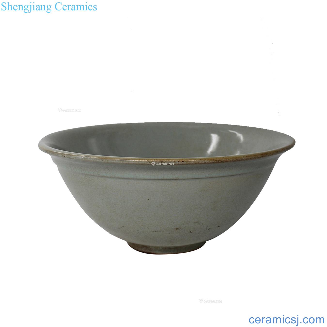 Your kiln green glaze mouth big bowl