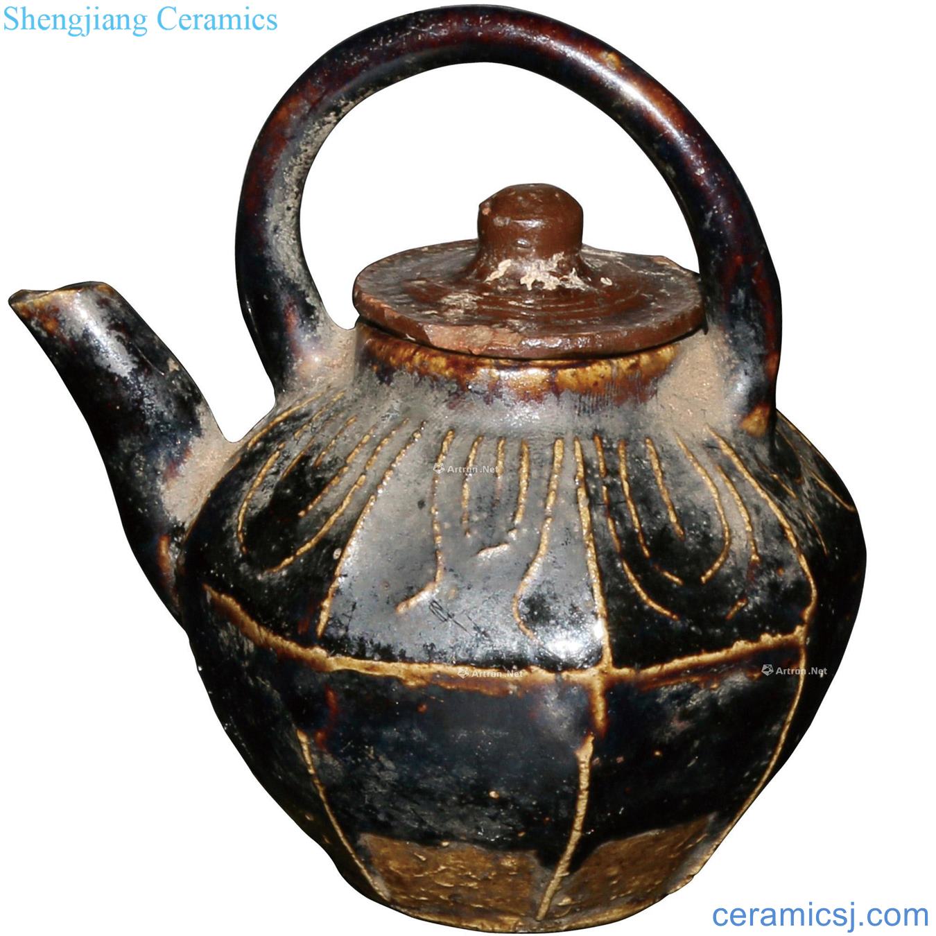 The song dynasty Sharply glaze melon leng liang pot