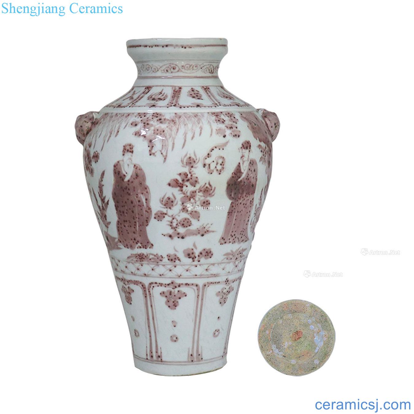 The yuan dynasty Youligong ears cans