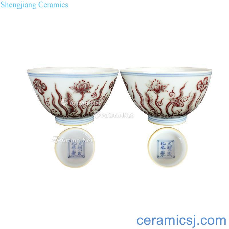 In official kilns youligong red-violet pattern glass (a)