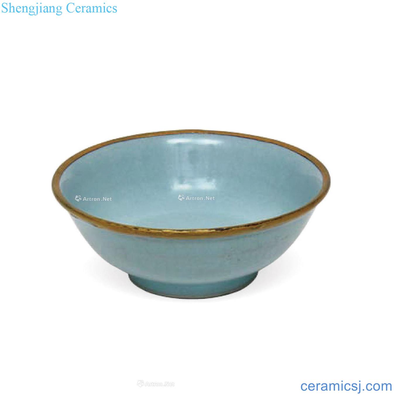 Your porcelain azure glaze rabbet bowl