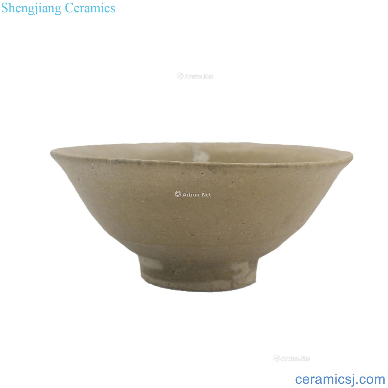 The song dynasty porcelain white glazed bowl