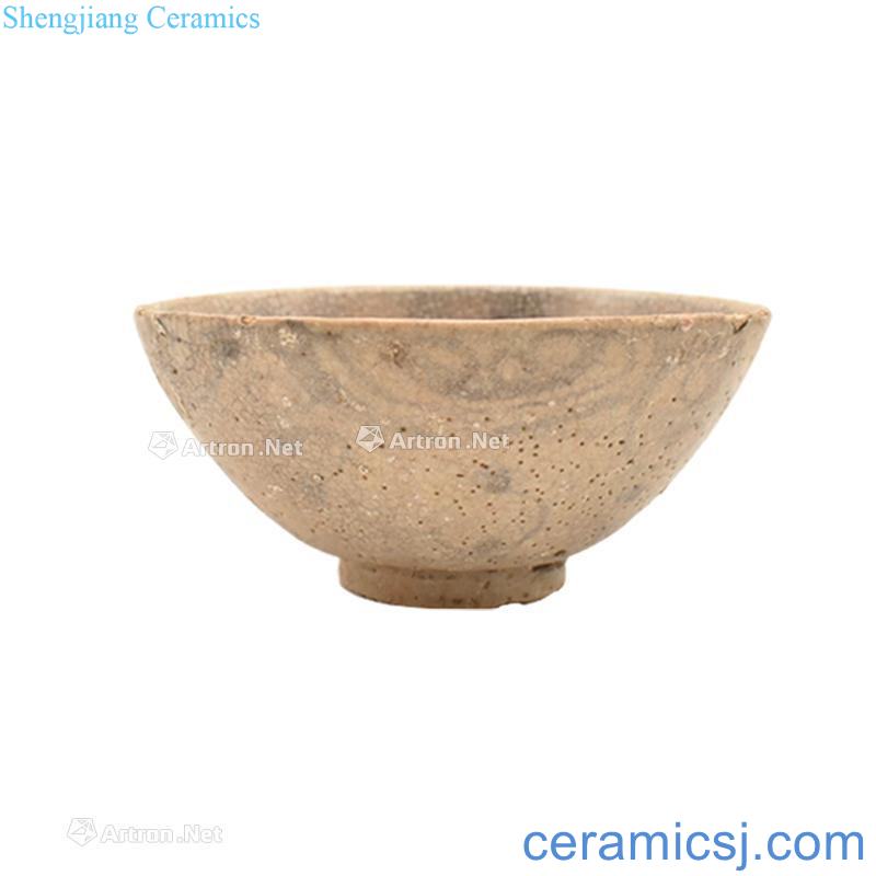 The yuan dynasty Blue and white fish roe green-splashed bowls