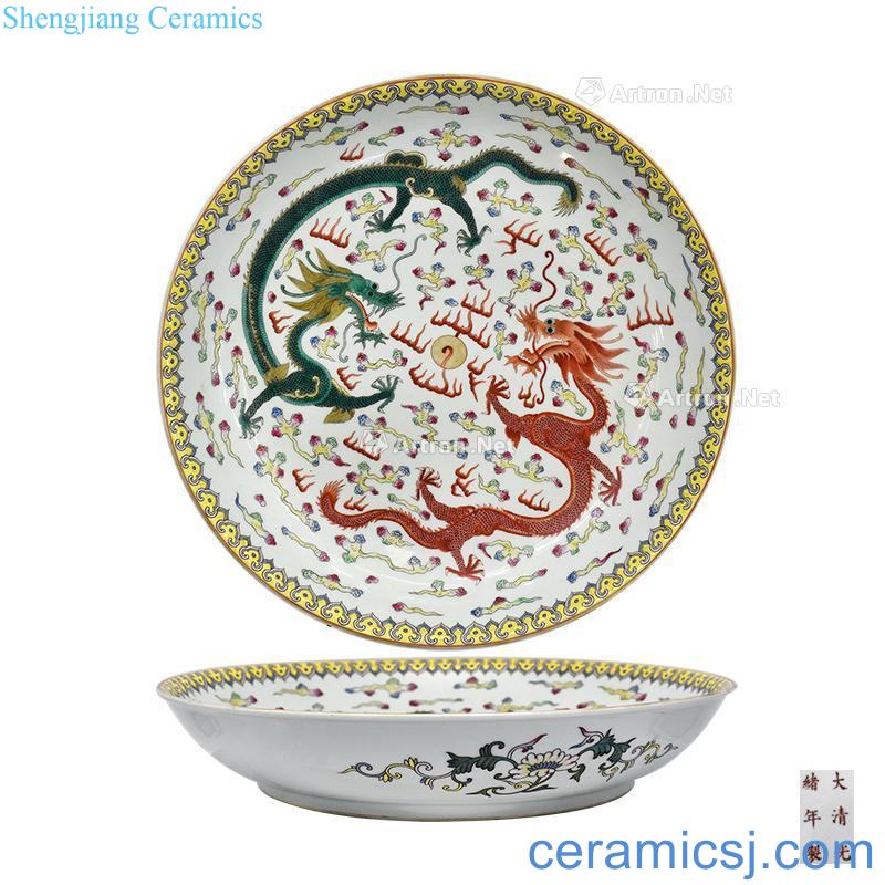 The dragon playing beads reign of qing emperor guangxu grain market