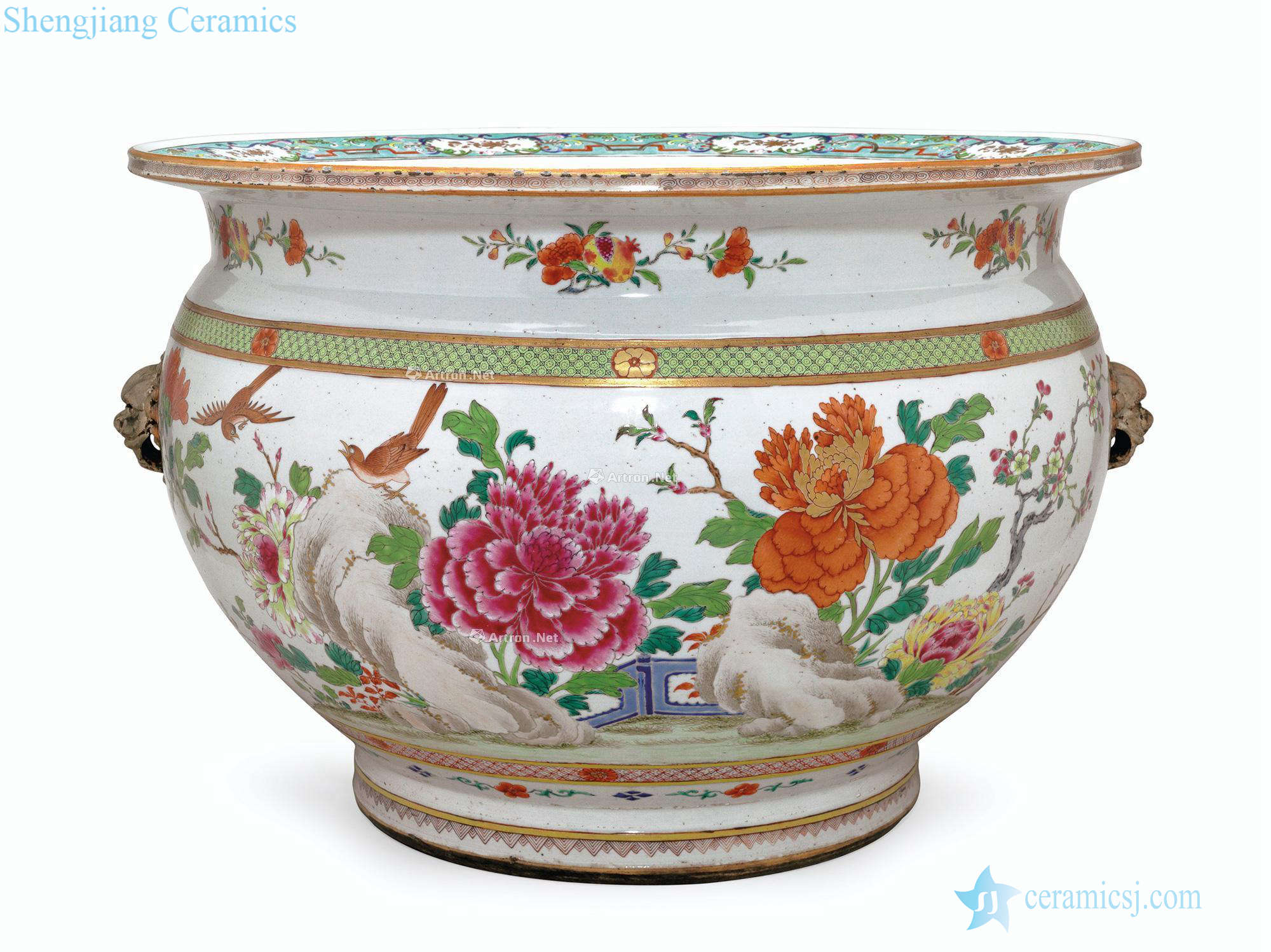 Qianlong period, about 1740 A FAMILLE ROSE FISH BOWL