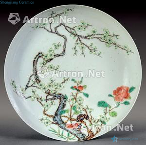 Clear pastel branch flower disc