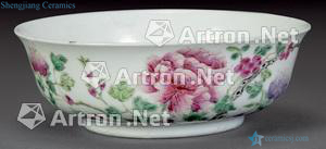 Clear pastel young peony bowl of chicken