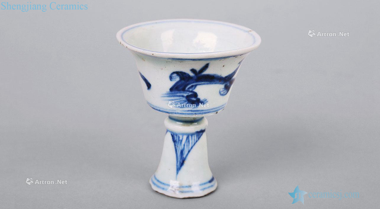 Yongzheng blue footed cup