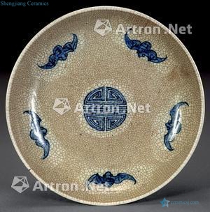 Brother qing dynasty blue-and-white porcelain wufu life of the market