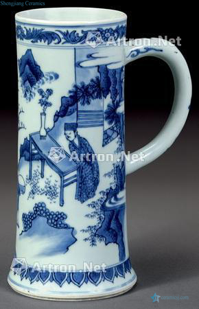 qing Blue and white the cup