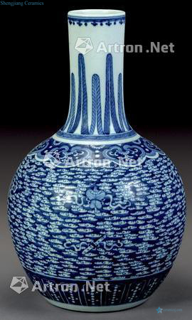 qing Blue and white the eight immortals tree