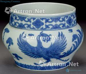 qing Blue and white YunFeng furnace