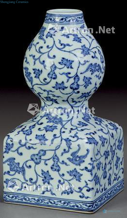 qing Blue and white bottle nature round place