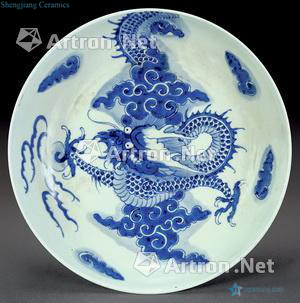 qing Blue and white dragon