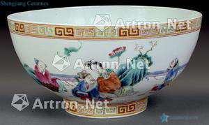 Dajing pastel longevity bowl of the eight immortals