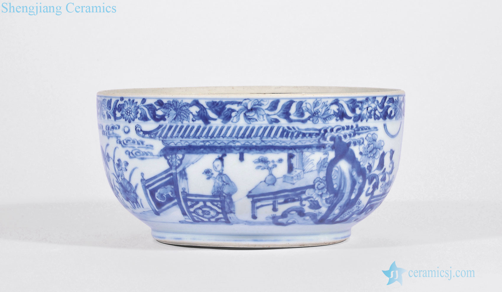 Qing yongzheng Blue and white had big bowl
