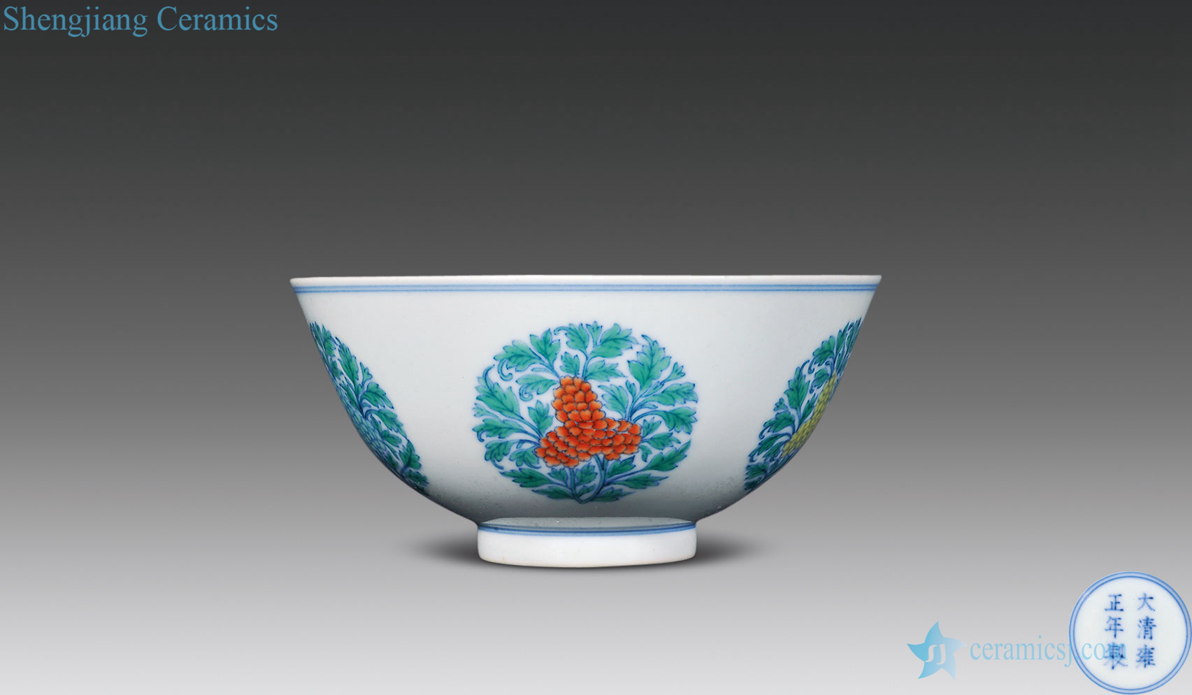 Qing dou CaiTuan pattern bowl