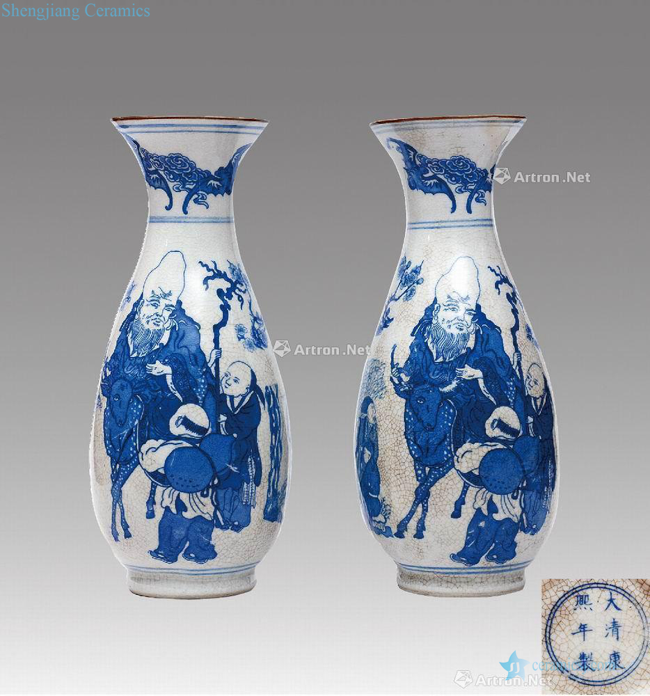 The qing emperor kangxi years live old goddess of mercy bottle (a)