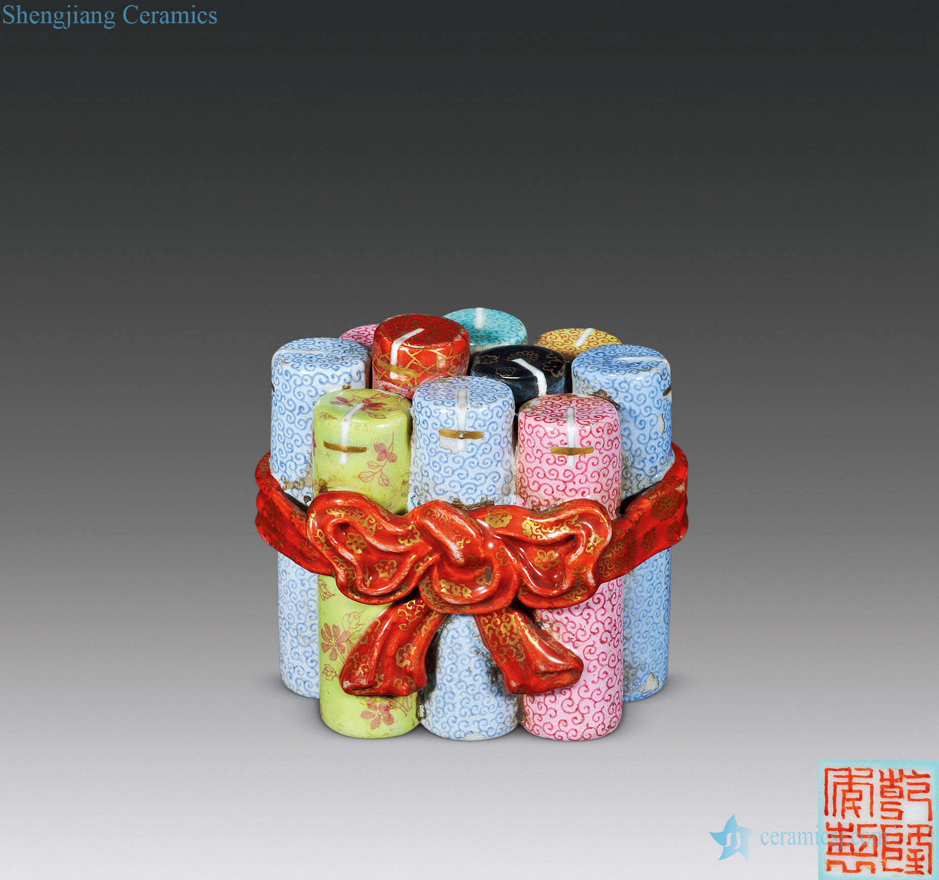 Clear pastel firecrackers cover box