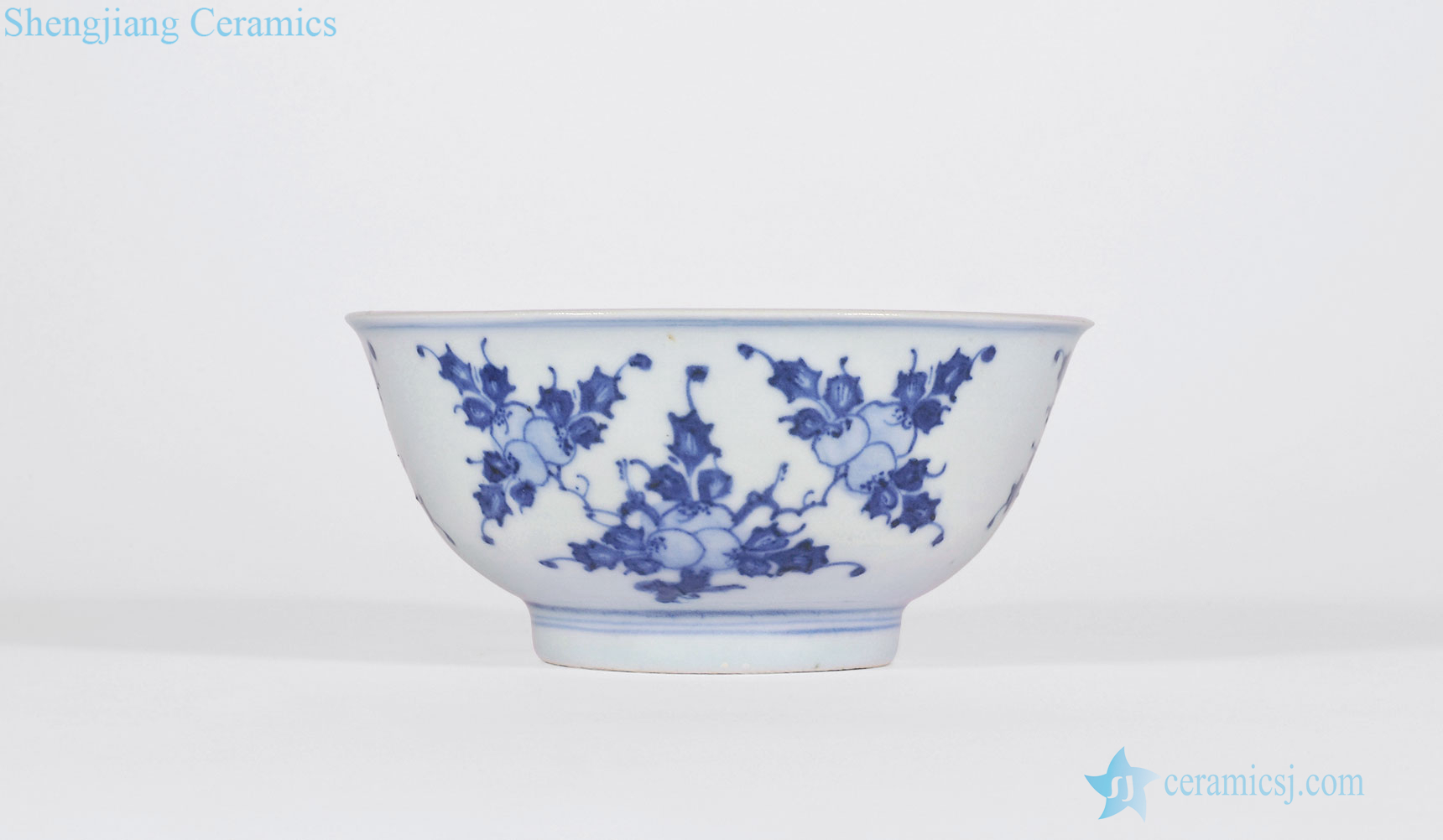 Blue and white fruits and grain qing yongzheng bowl