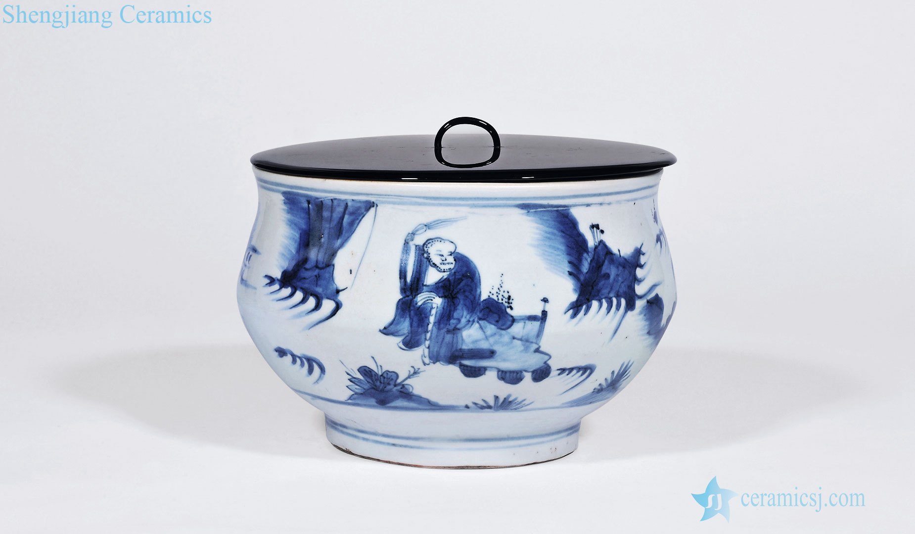 Qing shunzhi Blue and white Gao Shitu furnace