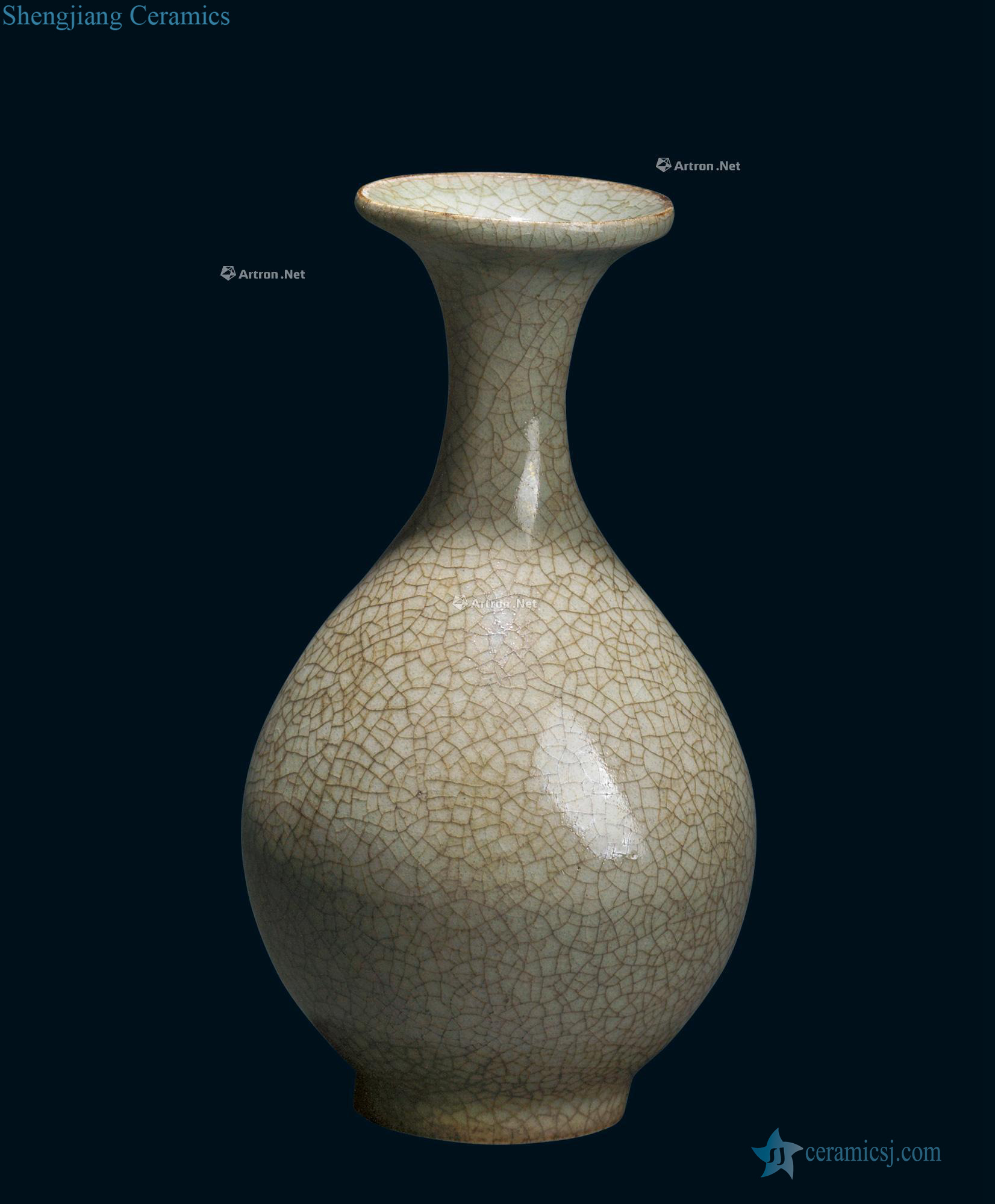 In the Ming dynasty Imitation of kiln okho spring bottle