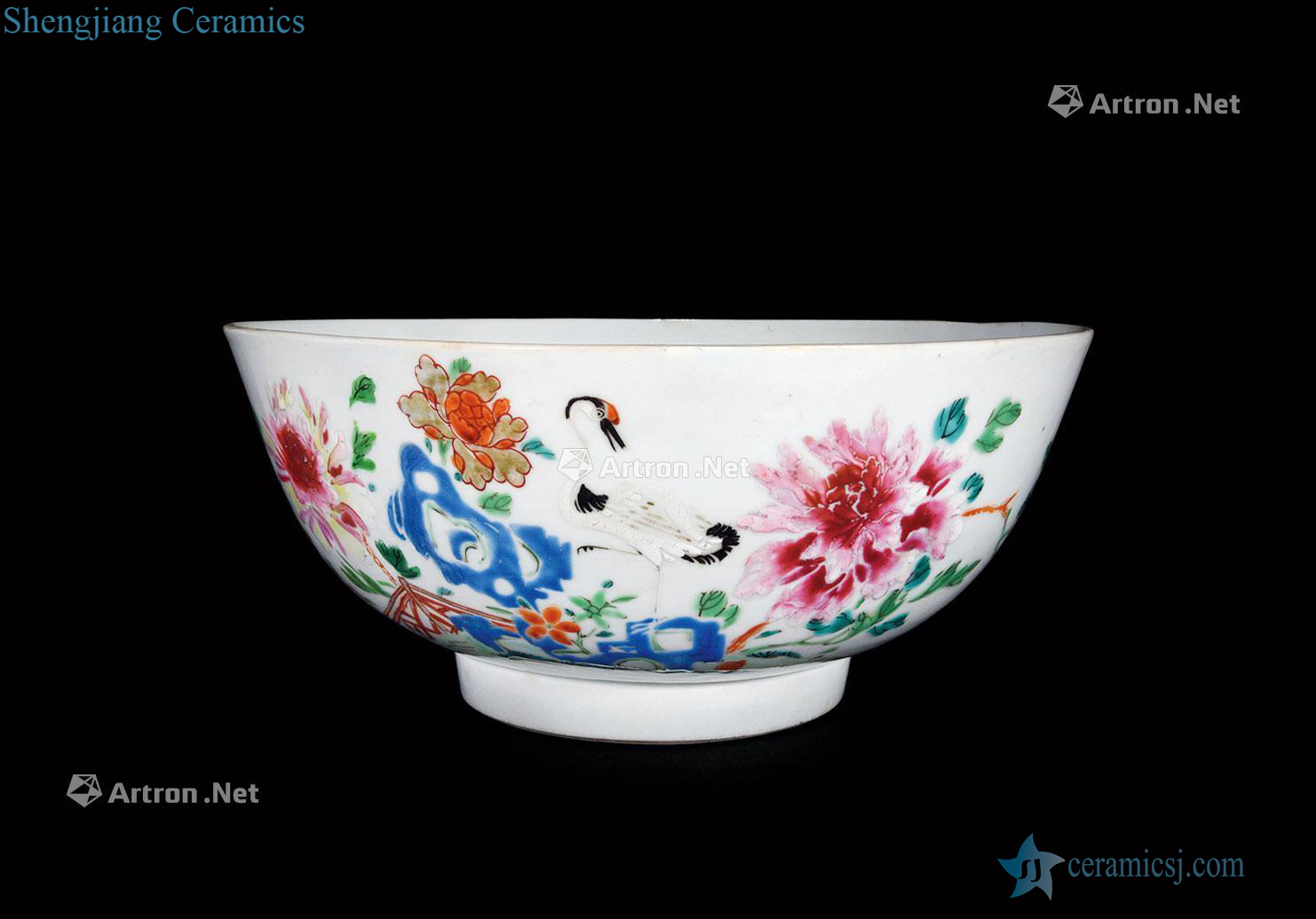 Qing qianlong powder enamel bowls
