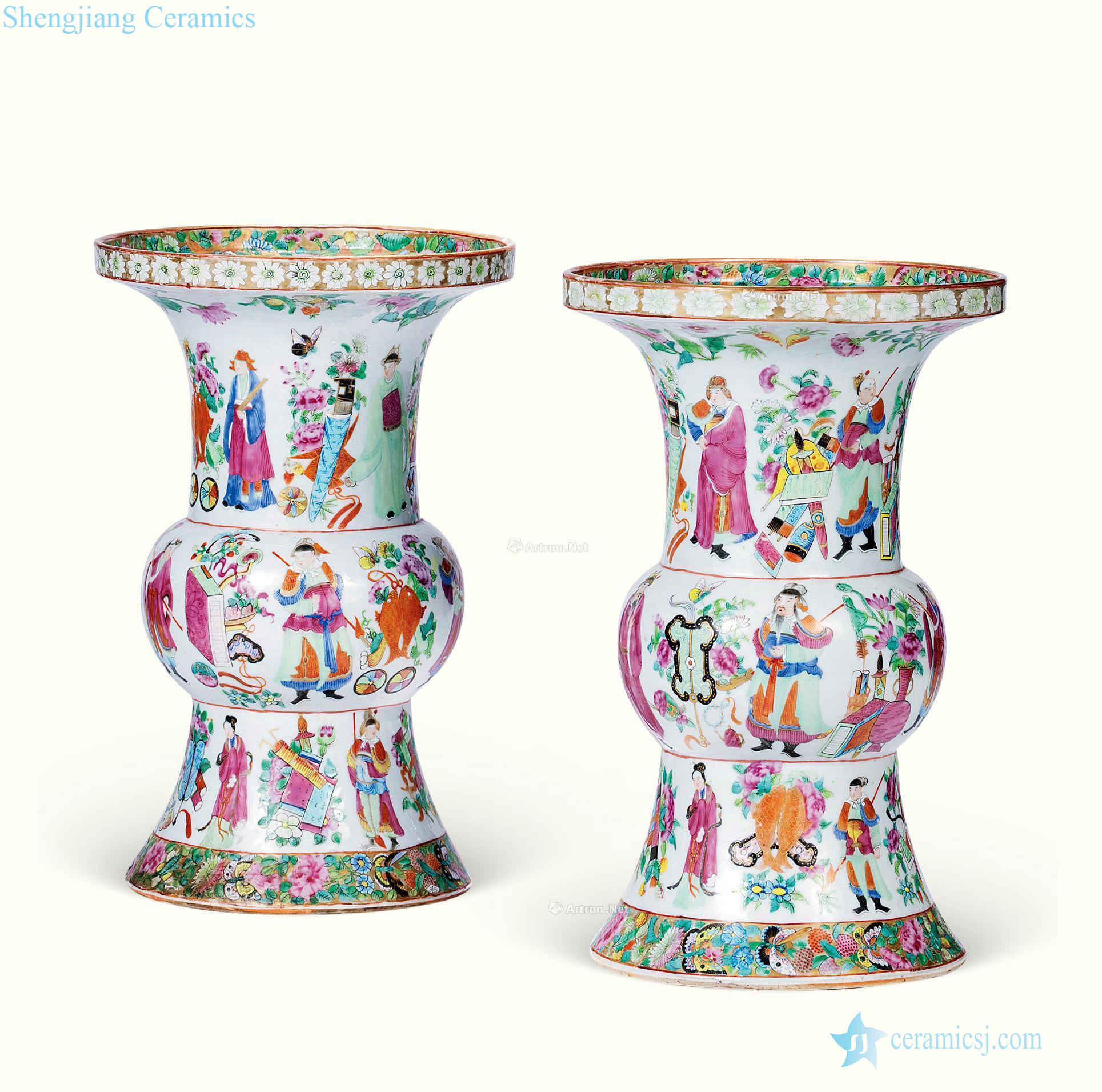 The flower vase with clear pastel one like spectrum character image (a)
