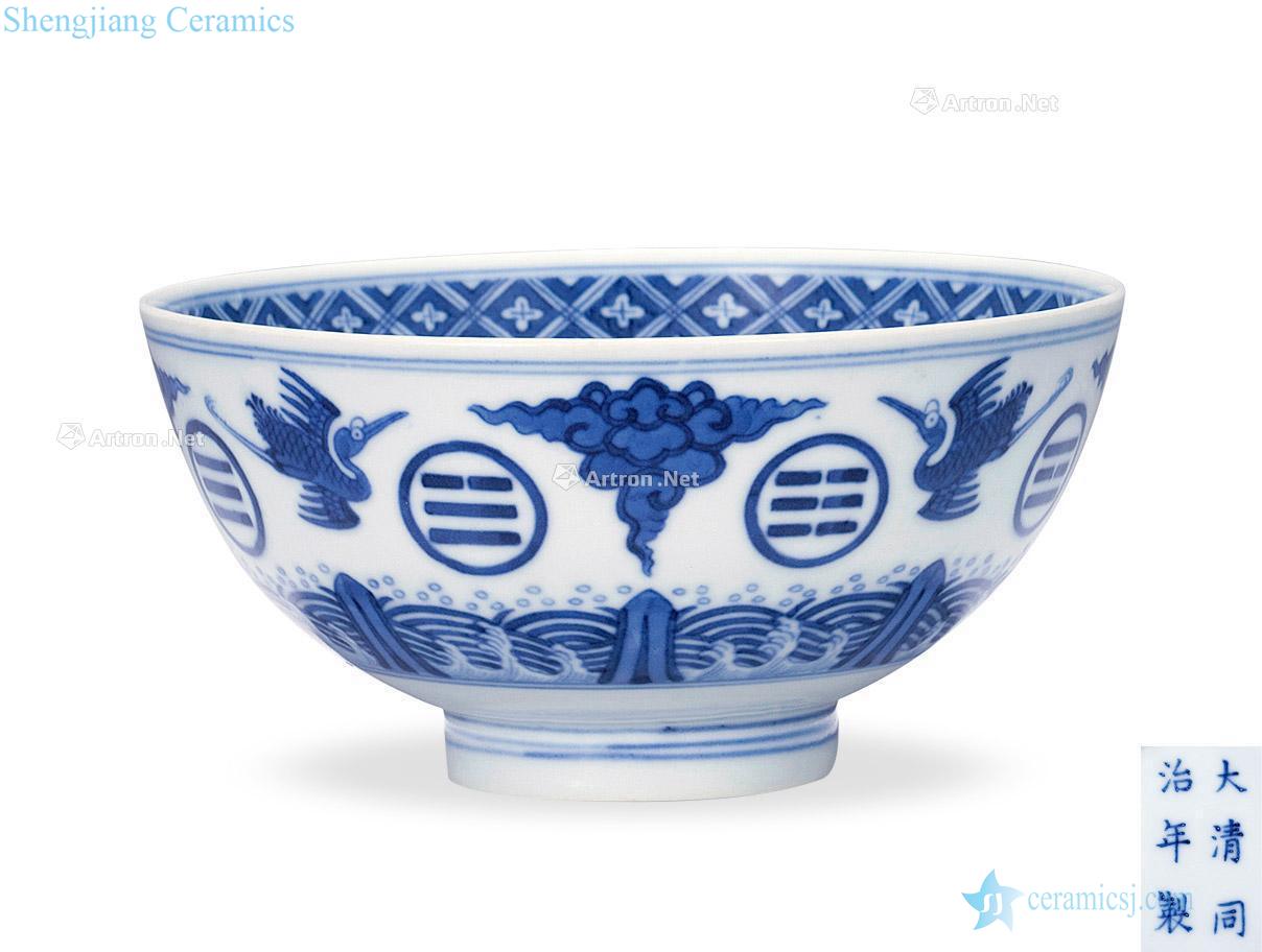 dajing Blue and white James t. c. na was published green-splashed bowls