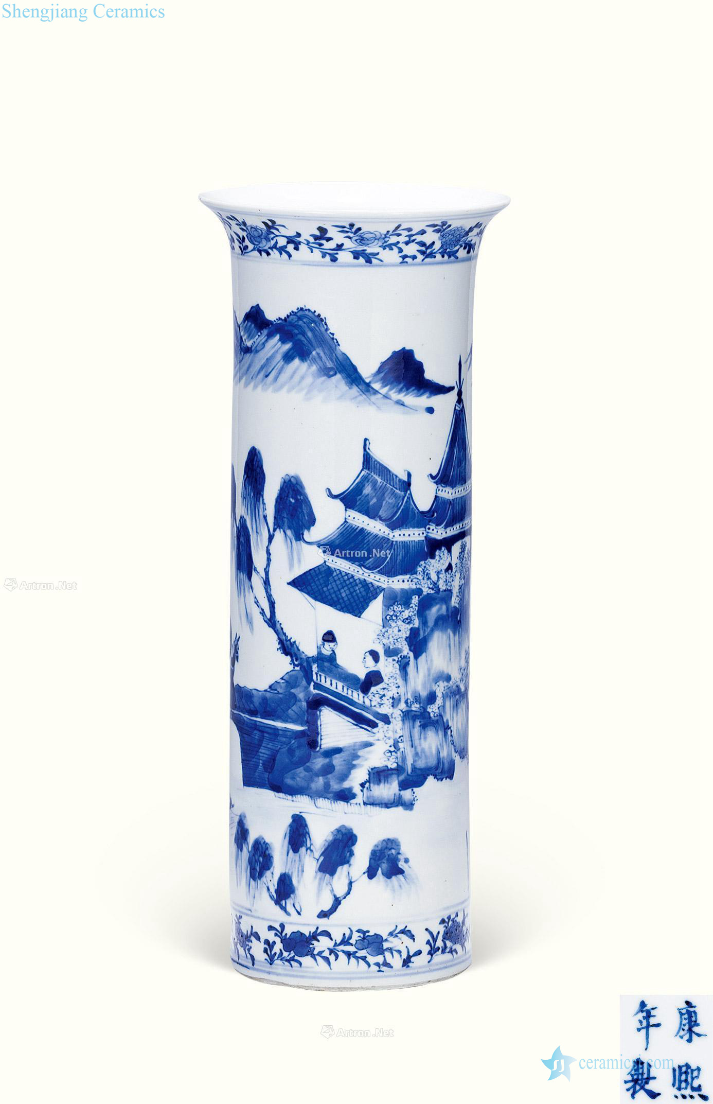 Stories of qing dynasty blue and white flowers