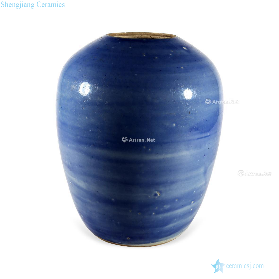 In the early qing Blue and white gourd tank