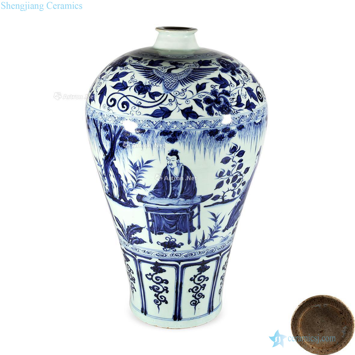 Stories of the yuan dynasty blue and white lines may bottle