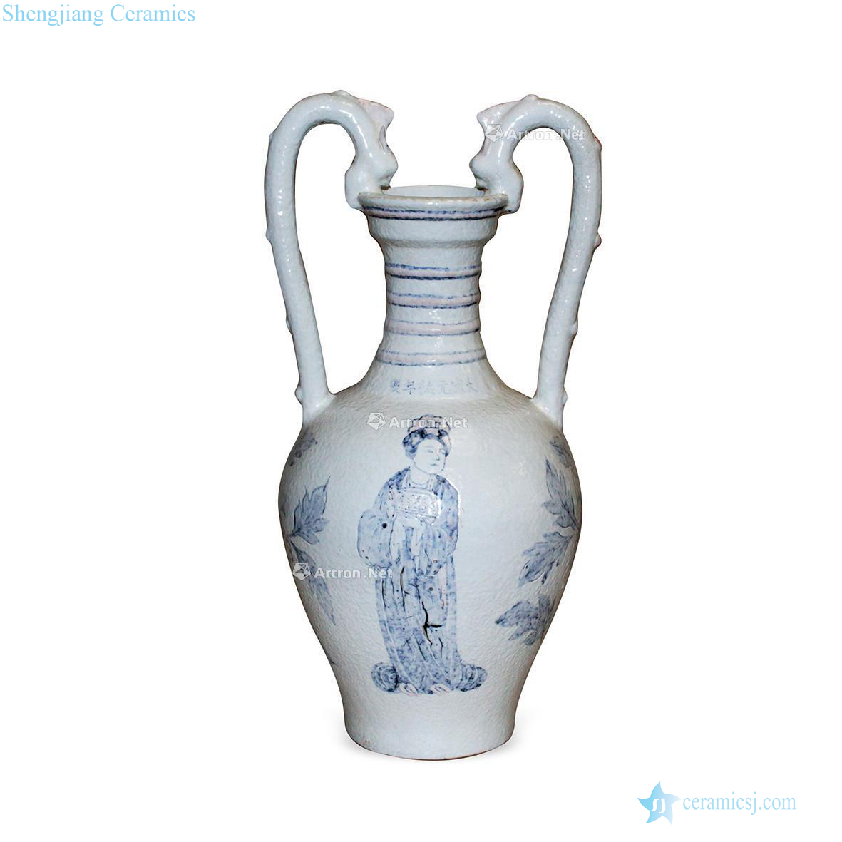 Song Yuanyou Blue and white youligong ssangyong dish