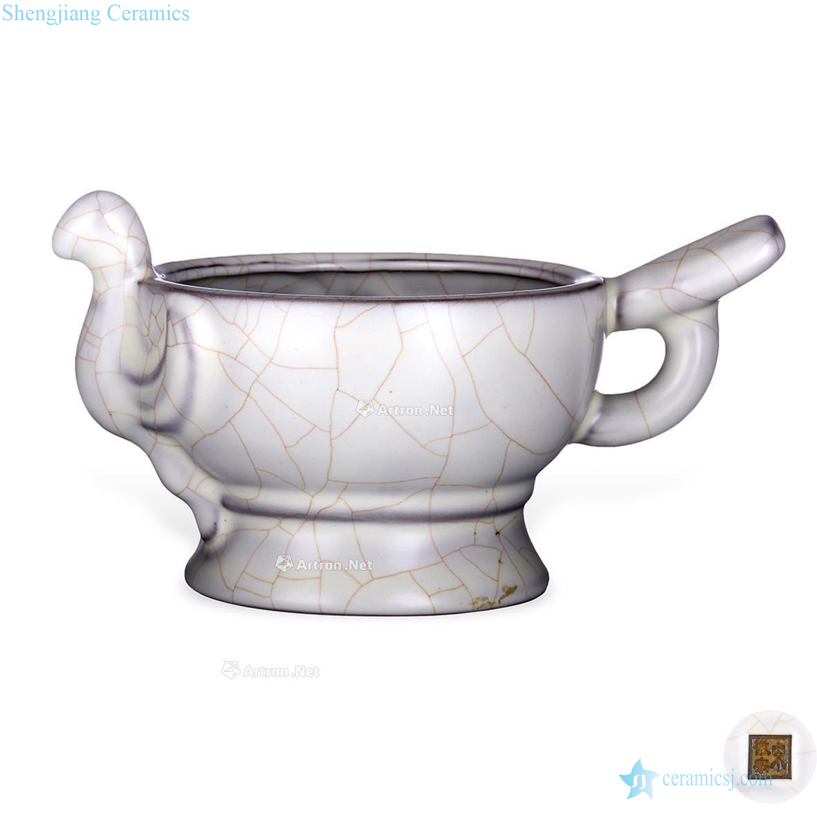 The song dynasty Your kiln white glazed chicken cup