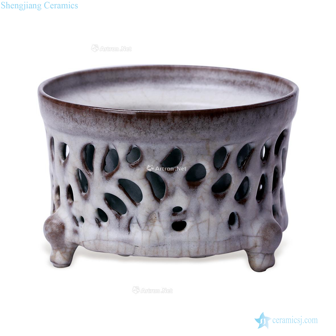 The song dynasty Your kiln craft jewelry box type furnace with three legs