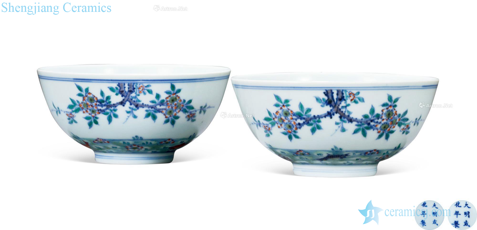 The qing emperor kangxi bucket color out of the water lines bowl (a)