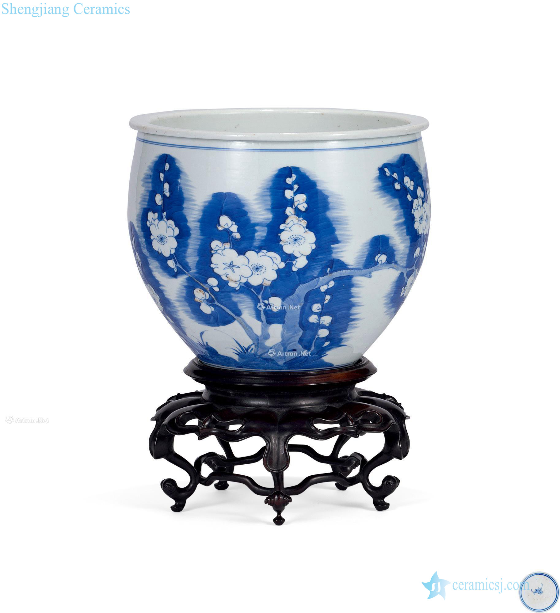 The qing emperor kangxi Blue moon may desk cylinder