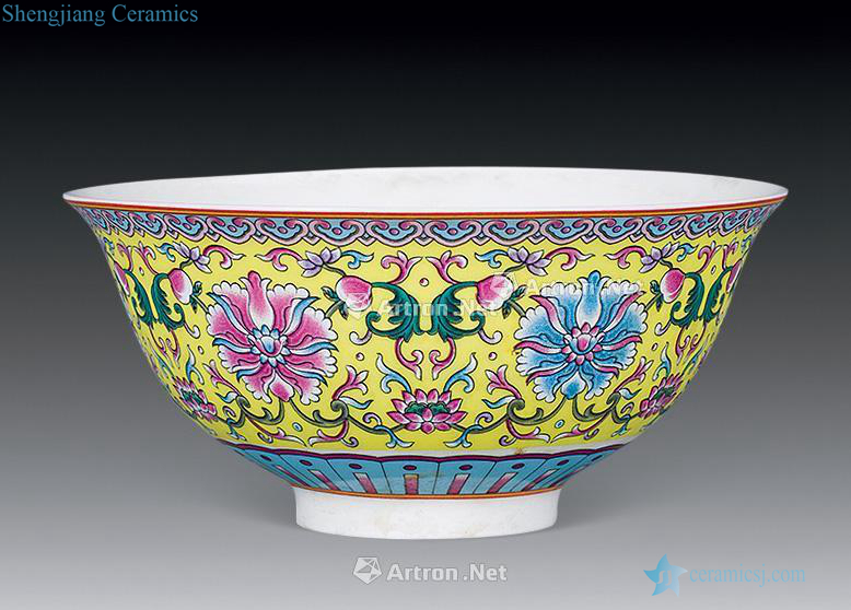 Qing qianlong pastel kiln bowl
