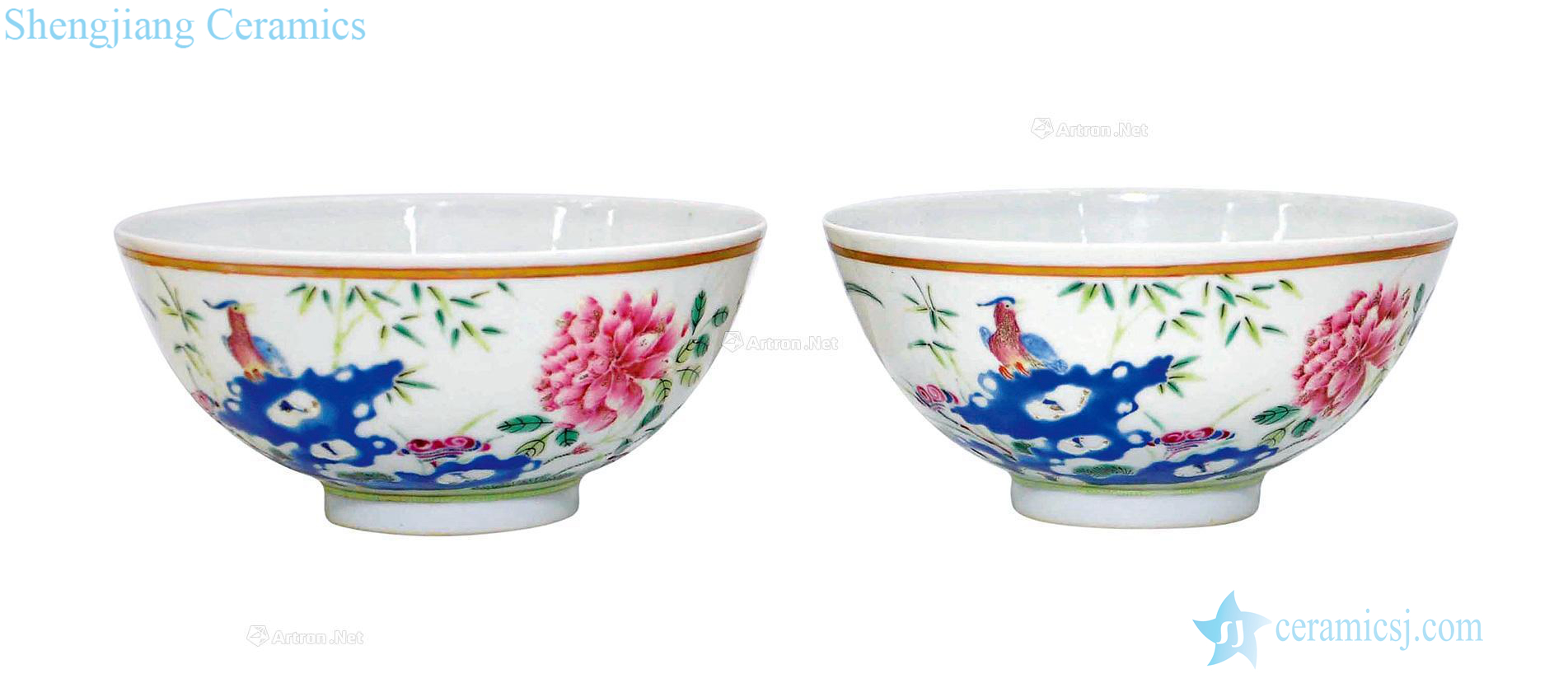 Qing guangxu kiln enamel enamel icing on the cake bowl (a)