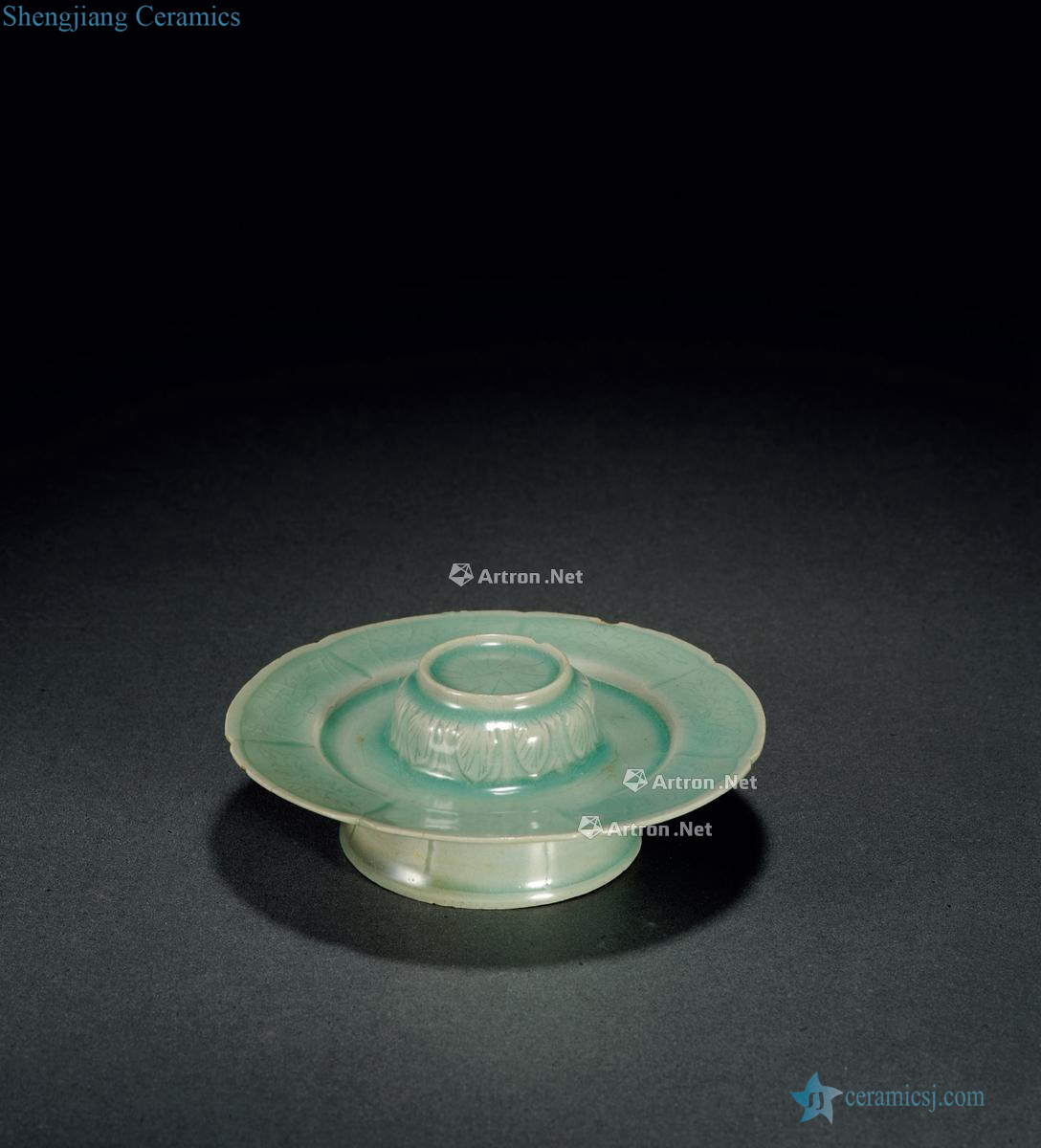 Southern song dynasty, koryo celadon hand-cut lamp