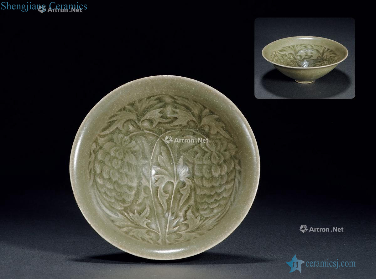 Northern song dynasty, yao state kiln hand-cut pineapple pattern lamp